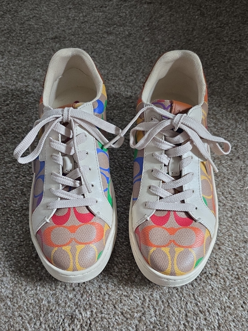 Coach Lowline Low Top Rainbow Pride Collection Sneaker 5.5, 6 Limited Edition